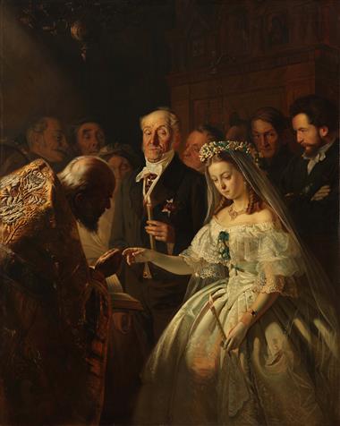 Неравный брак. Вариант картины 1862 года