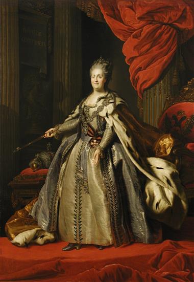 The Portrait of the Russian Empress Catherine II