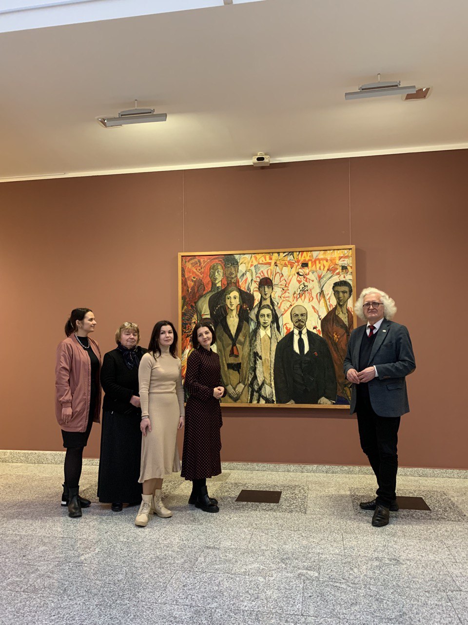 Открытие выставки одной картины ко дню рождения народного художника Беларуси Владимира Стельмашонка