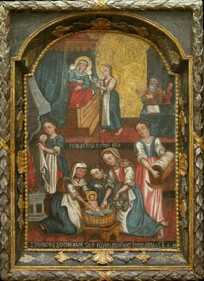 Icon "Nativity of the Virgin", 18 c. after restoration